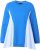 Ulla Popken Pinstripe Gore Long Sleeve Sweatshirt Peacock Blue - Sudaderas y hoodies - 
