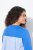 Ulla Popken Pinstripe Gore Long Sleeve Sweatshirt Peacock Blue - Sudaderas y hoodies - Sudaderas, Hoodies y Punto Cómodos