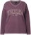 Ulla Popken Texas Contrast Stitching Sweatshirt Dark Ruby - Sudaderas y hoodies - 