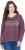 Ulla Popken Texas Contrast Stitching Sweatshirt Dark Ruby - Sudaderas y hoodies - 