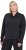 Ulla Popken Quick Drying College Collar Sweatshirt Black - Sudaderas y hoodies - 