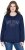 Ulla Popken NYC Embroidered Long Sleeve Sweatshirt Ink Blue - Sudaderas y hoodies - 