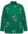 Ulla Popken Candy Cane Graphic Sweatshirt Meadow Green - Sudaderas y hoodies - 