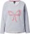 Ulla Popken Bow City Lettering Sweatshirt Light Grey Melange - Sudaderas y hoodies - 