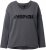 Ulla Popken Inspire Lettering V-Neck Sweatshirt Graphite Grey - Sudaderas y hoodies - 
