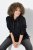Ulla Popken Chain Fringe Smooth Fleece Sweatshirt Black - Sudaderas y hoodies - Sudaderas, Hoodies y Punto Cómodos