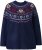 Ulla Popken Norwegian Style Christmas Sweater Blue - Sudaderas y hoodies - 
