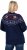 Ulla Popken Norwegian Style Christmas Sweater Blue - Sudaderas y hoodies - 