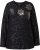 Ulla Popken Metallic Print Extra Soft Christmas Sweatshirt Black - Sudaderas y hoodies - 