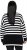 Ulla Popken Striped Stand-Up Collar Sweater Black - Sudaderas y hoodies - 