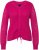 Ulla Popken Shaker Stitch Cropped Gathered Sweater Fuchsia Pink - Sudaderas y hoodies - 