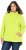Ulla Popken Embossed Letter Sweatshirt Lime - Sudaderas y hoodies - 