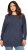 Ulla Popken Layered Look Button Sleeve Sweatshirt Navy - Sudaderas y hoodies - 