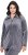 Ulla Popken Velour Loungewear Jacket Dark Grey - Sudaderas y hoodies - 