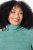 Ulla Popken Asymmetric Zipper Turtleneck Sweater Green - Sudaderas y hoodies - Sudaderas, Hoodies y Punto Cómodos