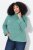 Ulla Popken Asymmetric Zipper Turtleneck Sweater Green - Sudaderas y hoodies - Sudaderas, Hoodies y Punto Cómodos