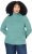 Ulla Popken Asymmetric Zipper Turtleneck Sweater Green - Sudaderas y hoodies - 