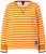 Ulla Popken Striped Drawstring Hem Sweatshirt Orange - Sudaderas y hoodies - 