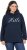 Ulla Popken HELLO Classic Fit Stand-Up Collar Sweatshirt Navy - Sudaderas y hoodies - 