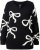 Ulla Popken Glitter Bow Sweater Black - Sudaderas y hoodies - 