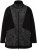 Ulla Popken Patch Print Fleece Jacket Black - Sudaderas y hoodies - 