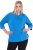 Ulla Popken Classic Fit with Side Slits 3/4 Sleeve Sweatshirt Royal Blue - Sudaderas y hoodies - 