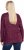 Ulla Popken Metallic Print Extra Soft Christmas Sweatshirt Dark Wine Red - Sudaderas y hoodies - 