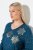 Ulla Popken Metallic Print Extra Soft Christmas Sweatshirt Petrol - Ulla Popken - Ulla Popken Ropa de Tallas Grandes