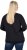 Ulla Popken Sparkling Sequin Bows Christmas Sweatshirt Black - Sudaderas y hoodies - 
