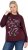 Ulla Popken Sparkling Sequin Bows Christmas Sweatshirt Plum - Sudaderas y hoodies - 