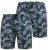 D555 Cleethorpes Hawaii Printed Swimshorts Navy - Bañadores - Bañadores - 2XL-12XL