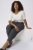 Kaffe Curve Merla Pantalones Dark Grey Melange - Vaqueros & Pantalones de Mujer Tallas Grandes – Plus Size - 