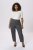 Kaffe Curve Merla Pantalones Dark Grey Melange - Vaqueros & Pantalones de Mujer Tallas Grandes – Plus Size - 