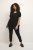 Kaffe Curve Ami Manga corta Blusa Negro intenso - Camisetas - 