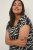 Kaffe Curve Sonna Stanley Top Negro/Antique Estampado de cebra - Camisetas - 