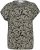 Kaffe Curve Sonna Stanley Top Negro intenso/Blanco antiguo estampado - Camisetas - 