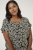 Kaffe Curve Sonna Stanley Top Negro intenso/Blanco antiguo estampado - Camisetas - 