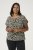 Kaffe Curve Sonna Stanley Top Negro intenso/Blanco antiguo estampado - Camisetas - 
