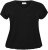 Kaffe Curve Jena V-Neck Camiseta Negro intenso - Camisetas - 