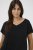 Kaffe Curve Jena V-Neck Camiseta Negro intenso - Camisetas - 