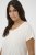 Kaffe Curve Jena V-Neck Camiseta Chalk - Camisetas - 
