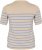Kaffe Curve Lizzy Jersey a rayas Beige/Azul - Camisetas estampadas para mujer - 