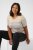 Kaffe Curve Lizzy Jersey a rayas Beige/Azul - Camisetas estampadas para mujer - 