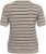 Kaffe Curve Lizzy Jersey a rayas Beige/Negro - Camisetas estampadas para mujer - 