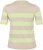 Kaffe Curve Lizzy Jersey a rayas Beige/Verde - Camisetas estampadas para mujer - 