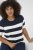 Kaffe Curve Lizzy rayad Jersey Midnight/Chalk raya - Camisetas - 