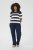 Kaffe Curve Lizzy rayad Jersey Midnight/Chalk raya - Camisetas - 