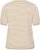 Kaffe Curve Lizzy Knit T-Shirt Feather Melange/Chalk Fine Stripe - Camisetas - 