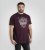 D555 Grimsby Rock n' Roll Skull Printed T-Shirt Burgundy - Camisetas con estampado - Camisetas con estampado - 2XL-8XL