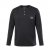 JP1880 T-Shirt Henley Long Sleeve Black TALL - ROPA DE HOMBRE MT-6XLT - Tamaños de talle alto